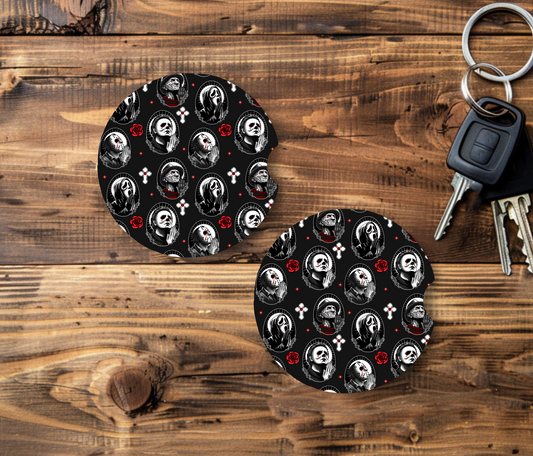 Horror Saints Car Coaster Set