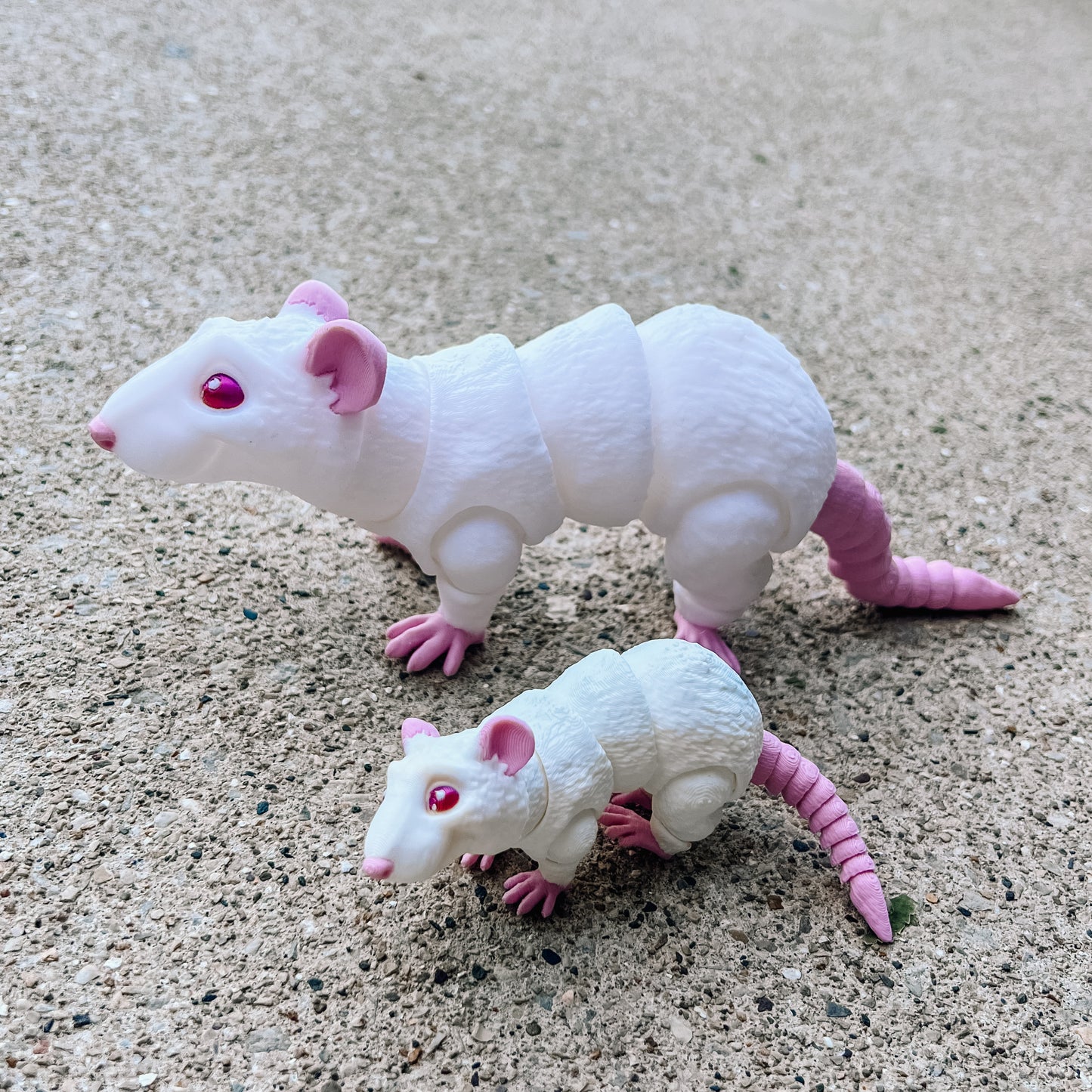 3D Printed Rat (Multiple Colors & Sizes)