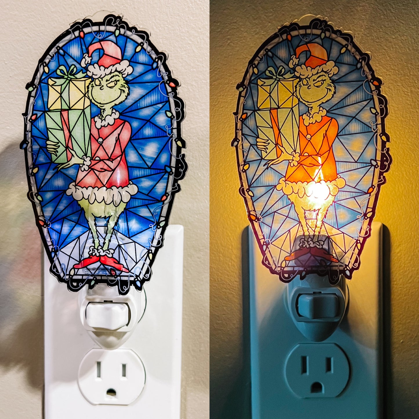 Grinch Stained Glass Nightlight (All Characters)