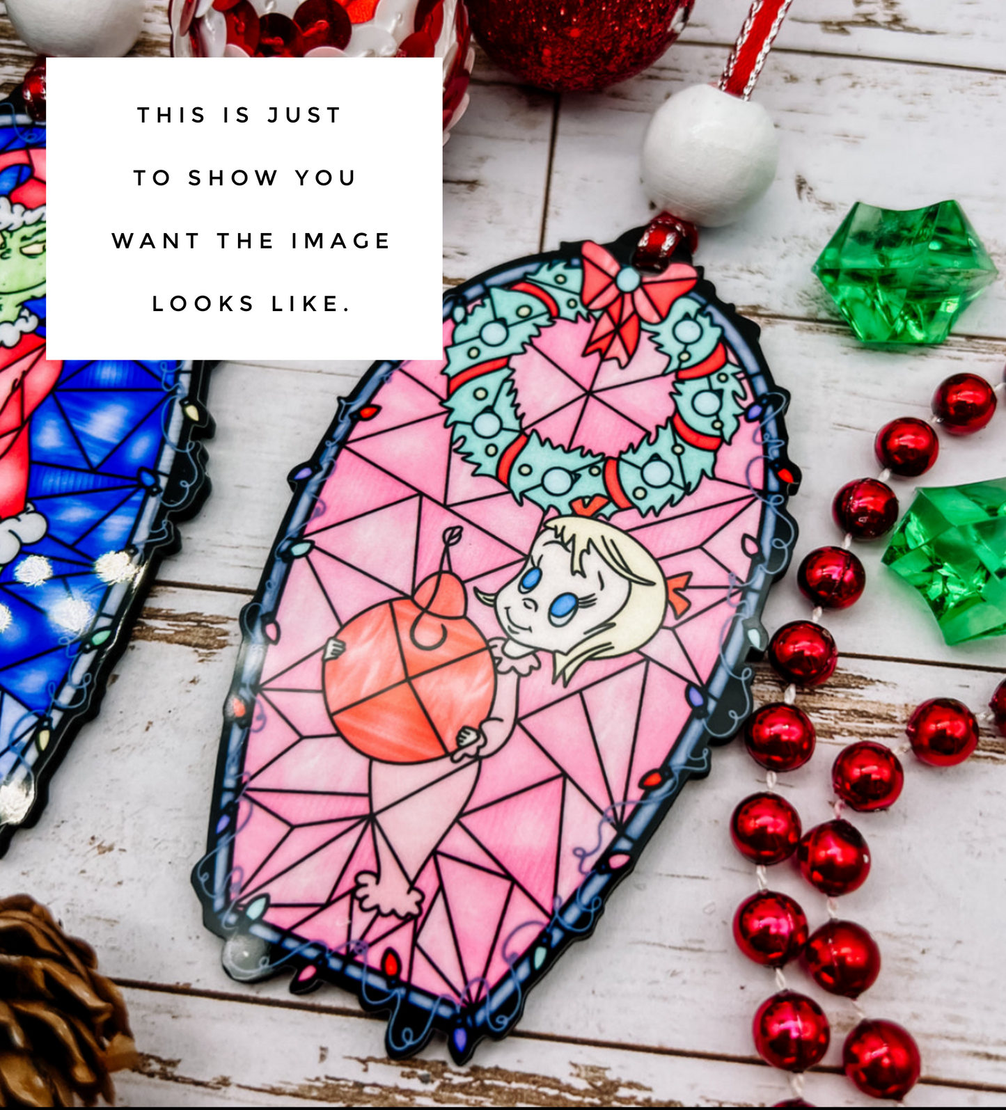 Grinch Stained Glass Nightlight (All Characters)