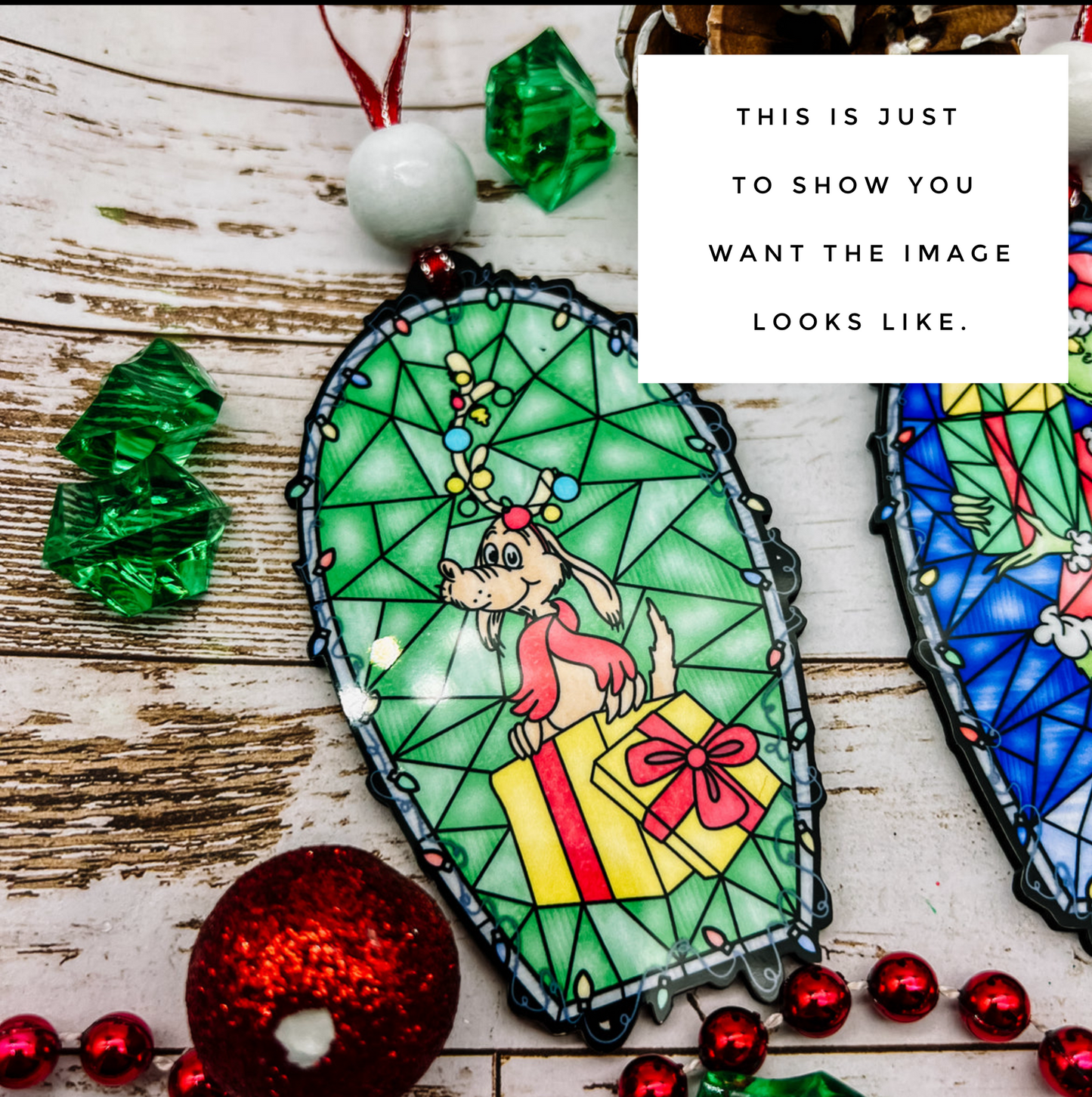 Grinch Stained Glass Nightlight (All Characters)