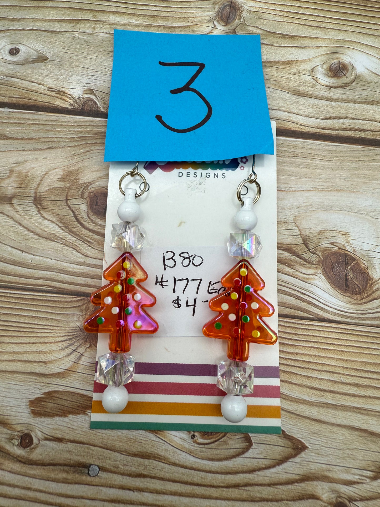 SEP CLEARANCE Christmas Beaded Earrings