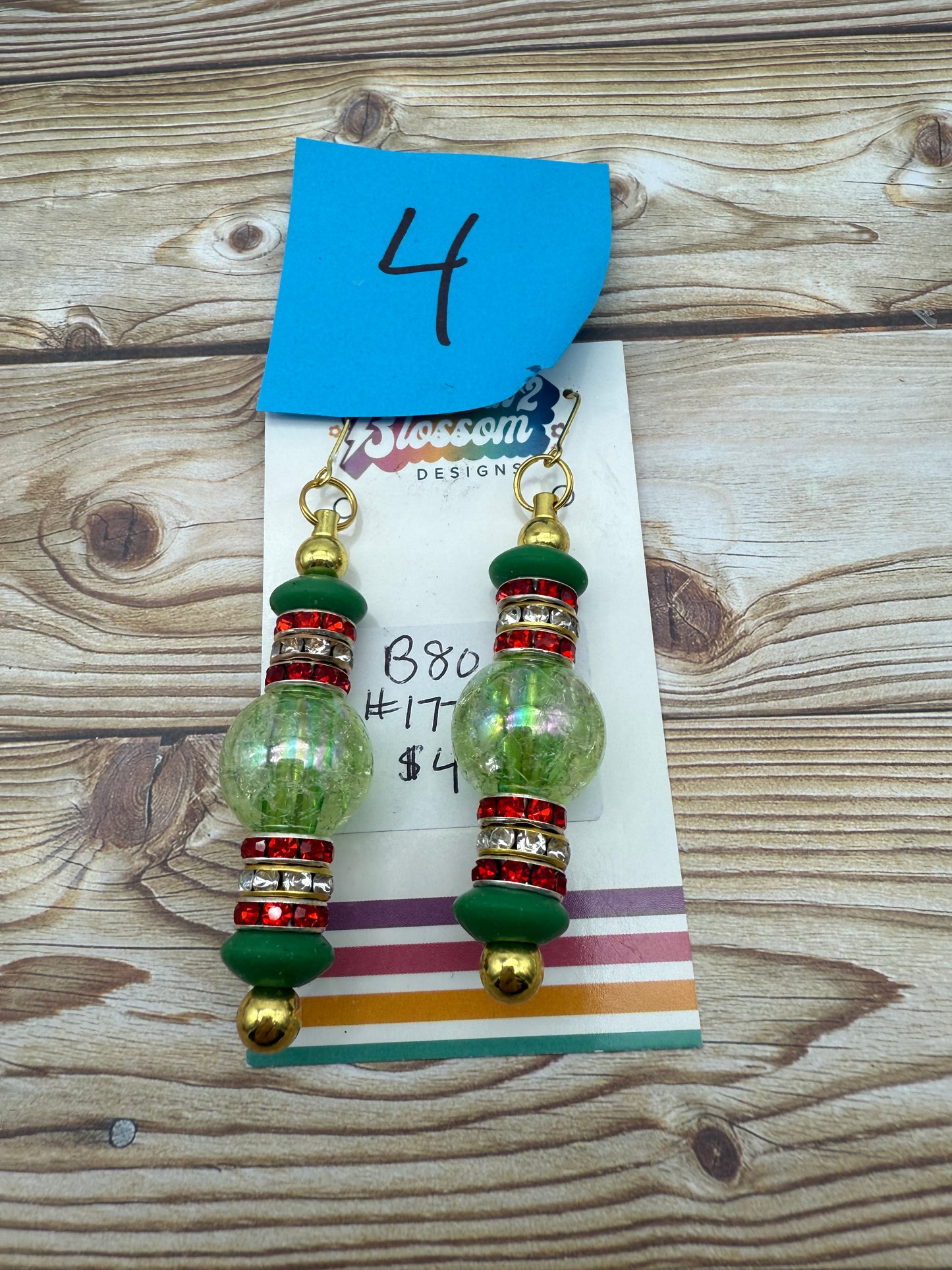 SEP CLEARANCE Christmas Beaded Earrings