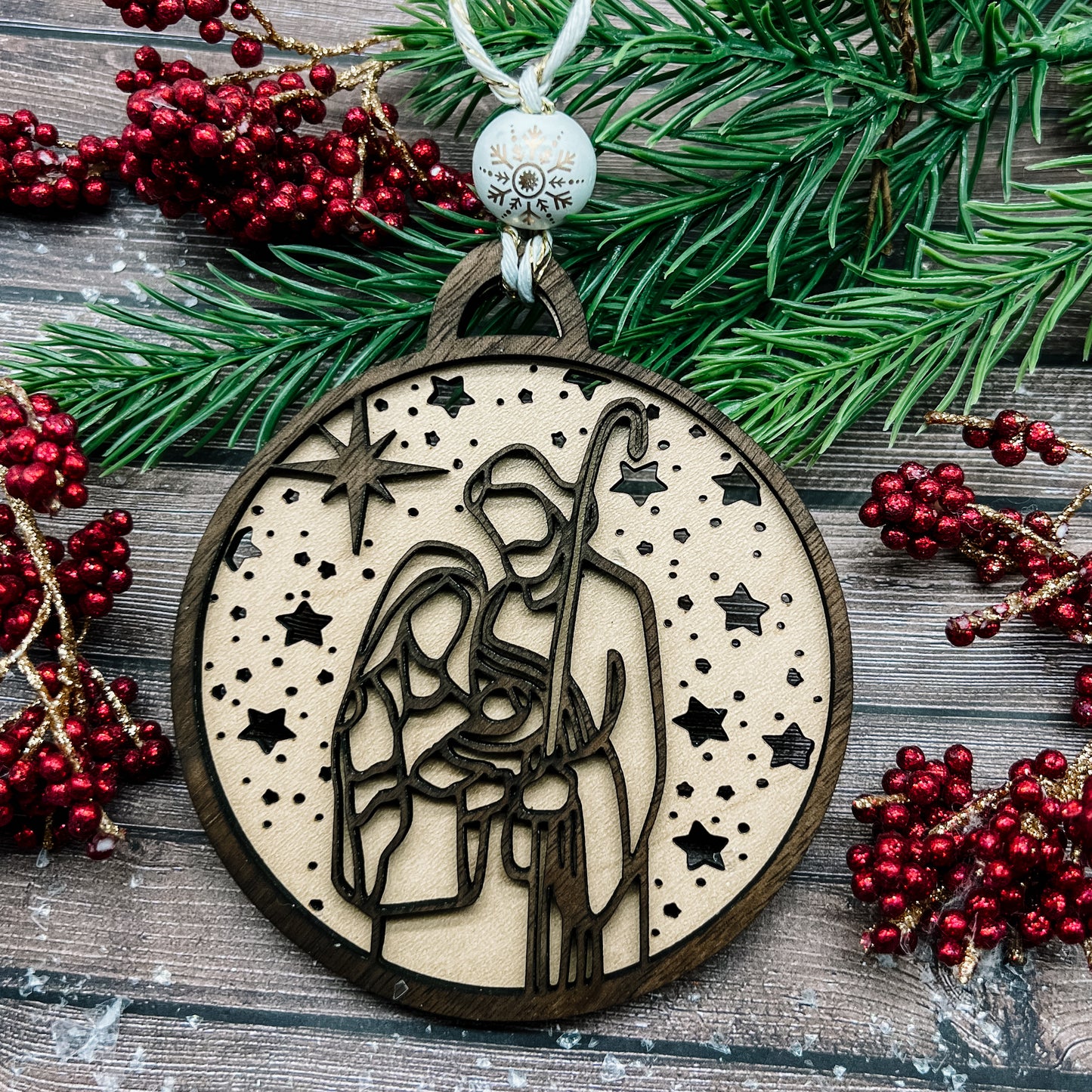 MAY CLEARANCE Holy Family Ornament