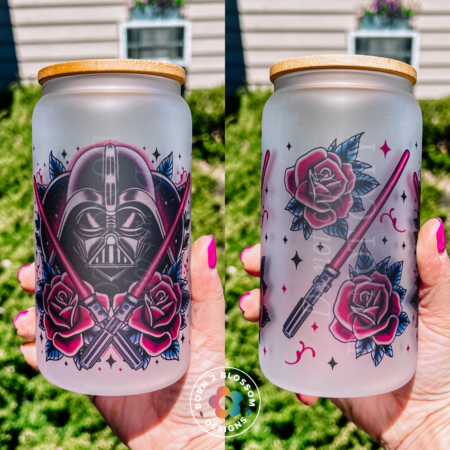 Darth Vader Glass Can Tumbler