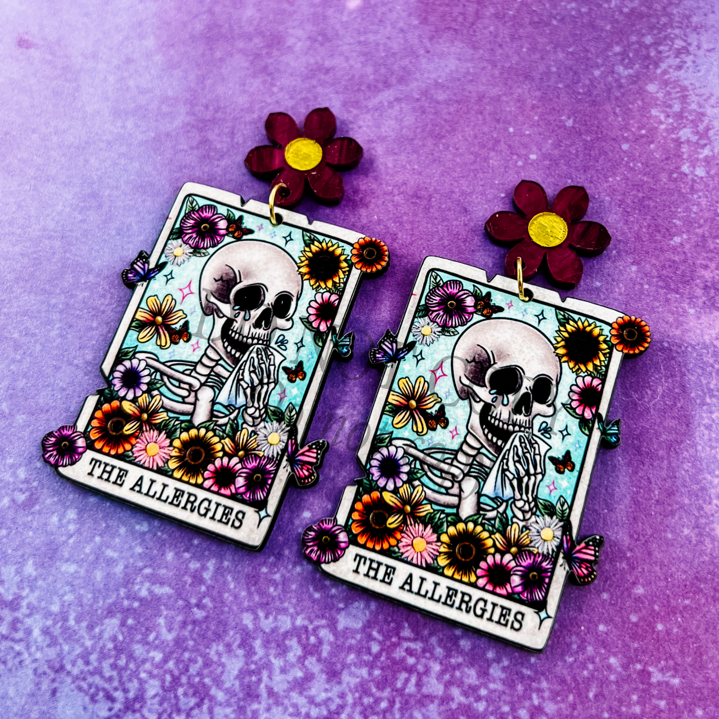 Allergies Tarot Card Dangles