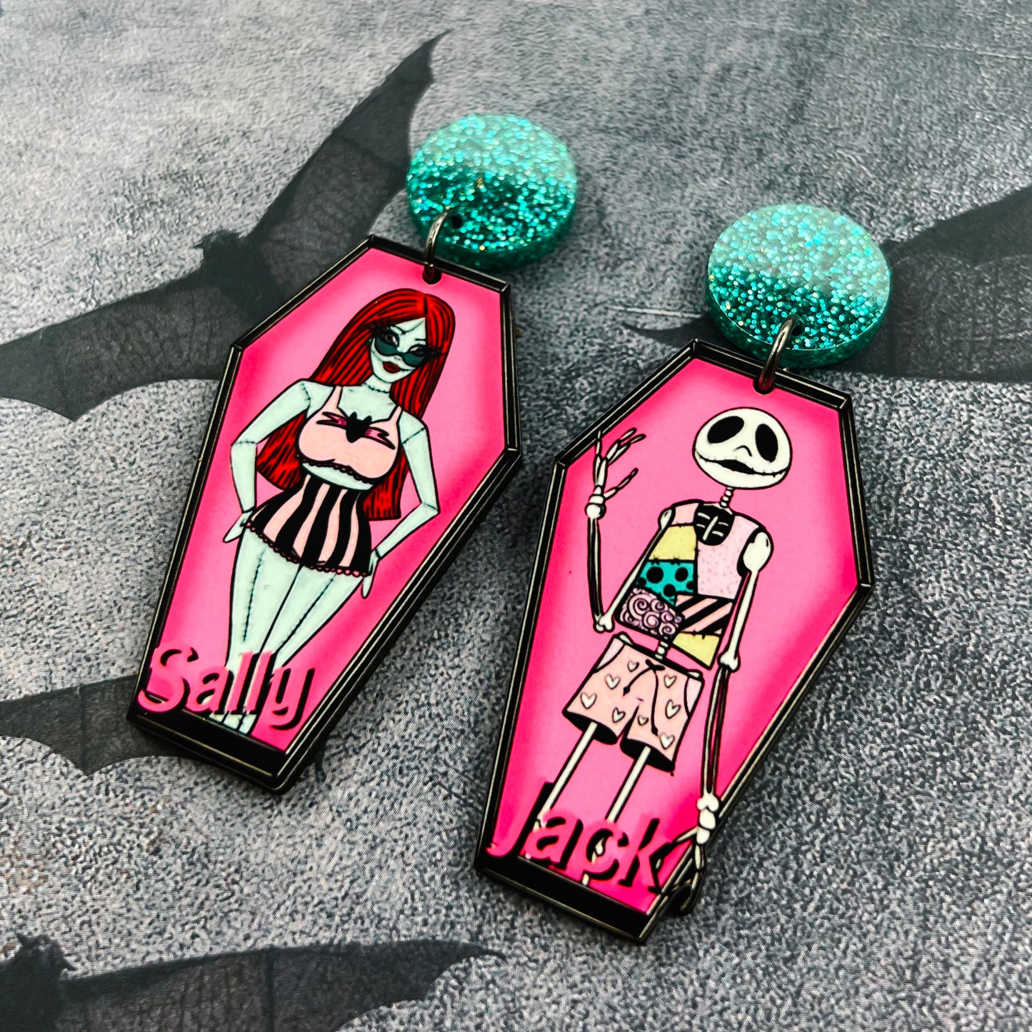 Jack & Sally Doll Dangles