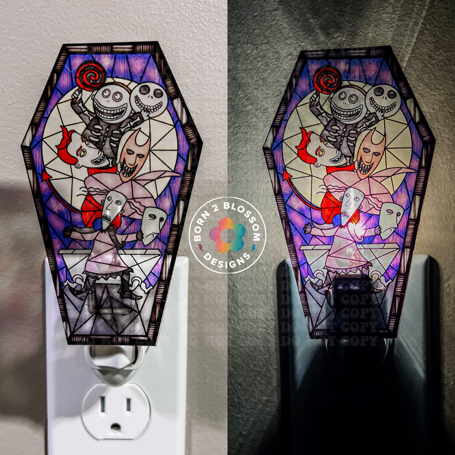 Nightmare Glass Nightlight (All Characters)