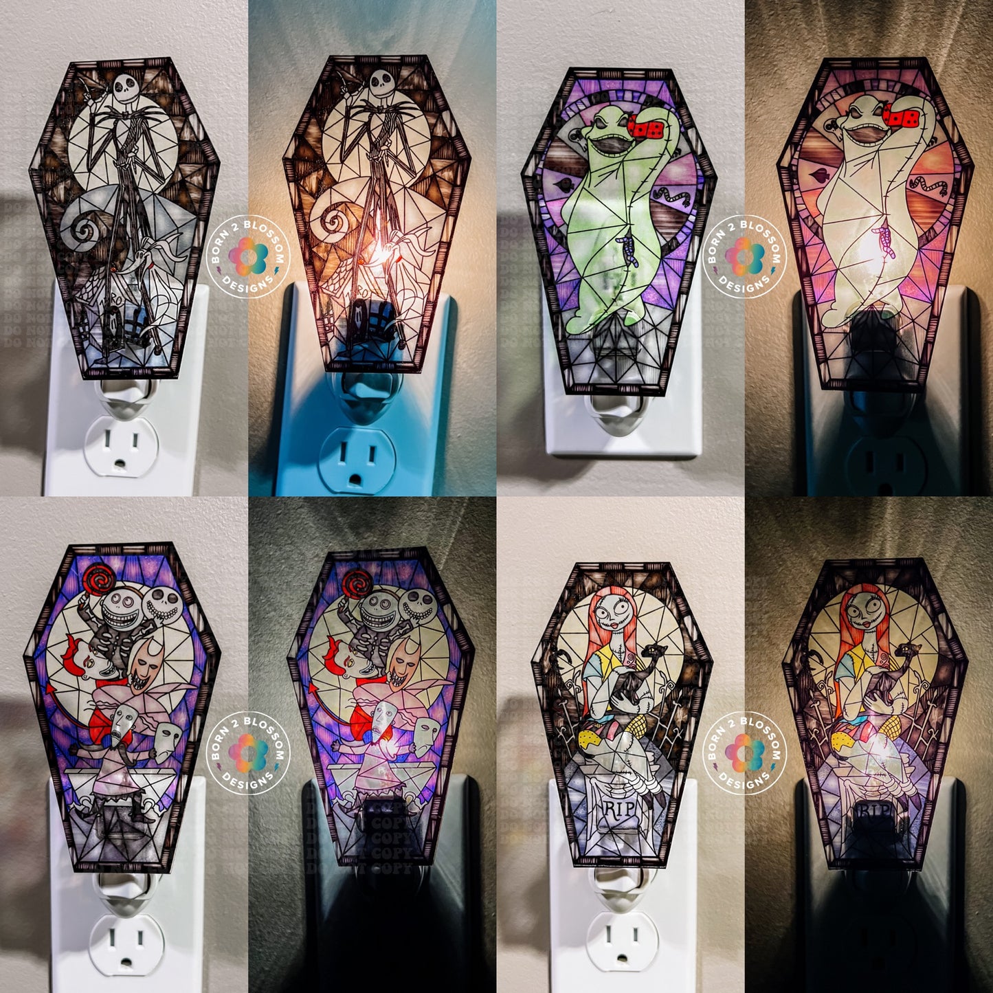 Nightmare Glass Nightlight (All Characters)