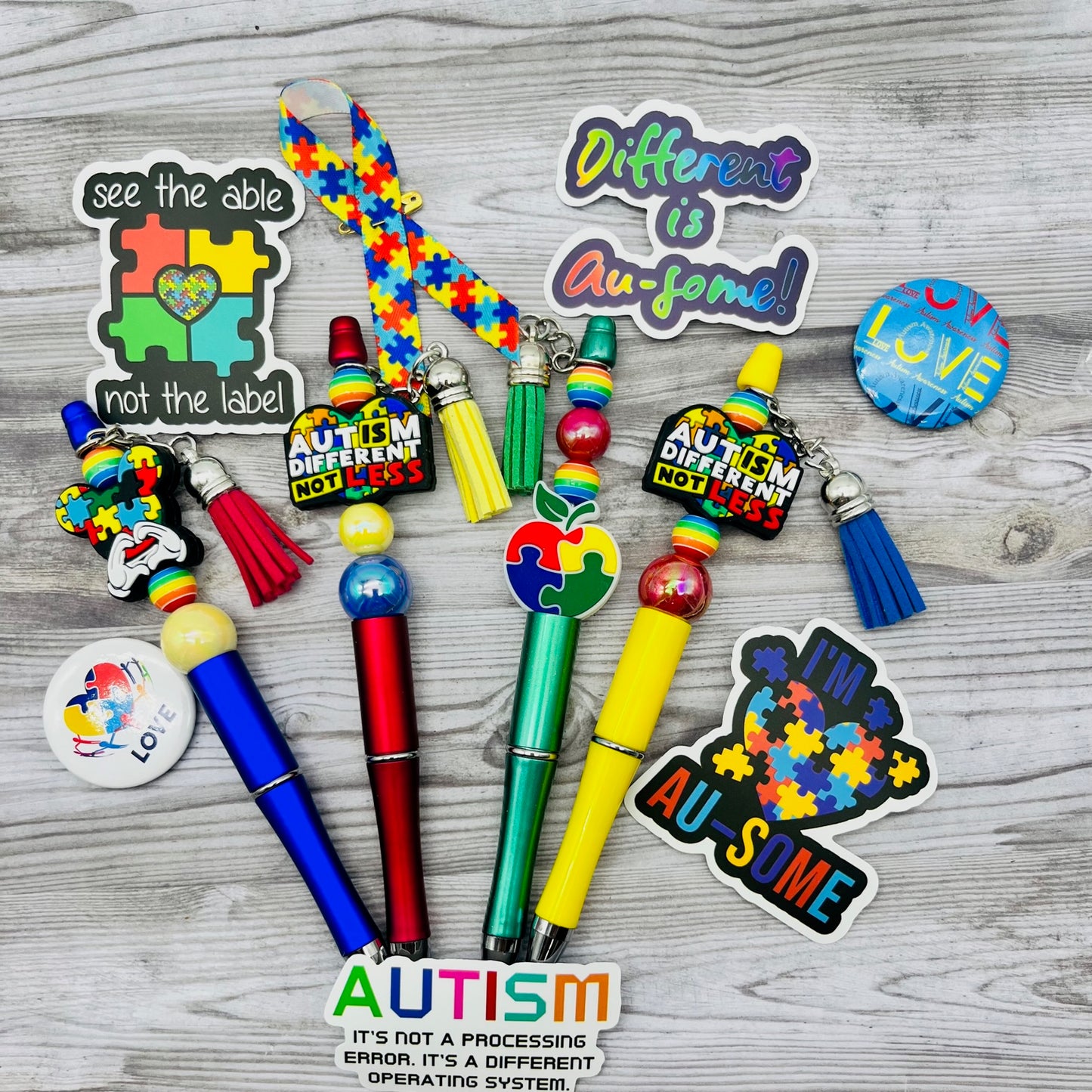 AUTISM Pens and Keychains