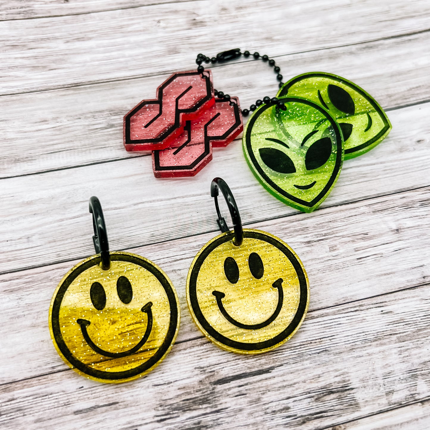 3 Earring Set 90s Dangles