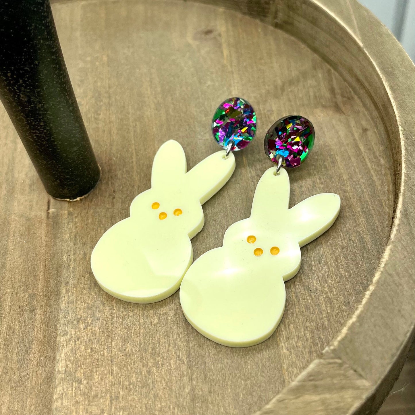 Marshmallow Bunny Dangles