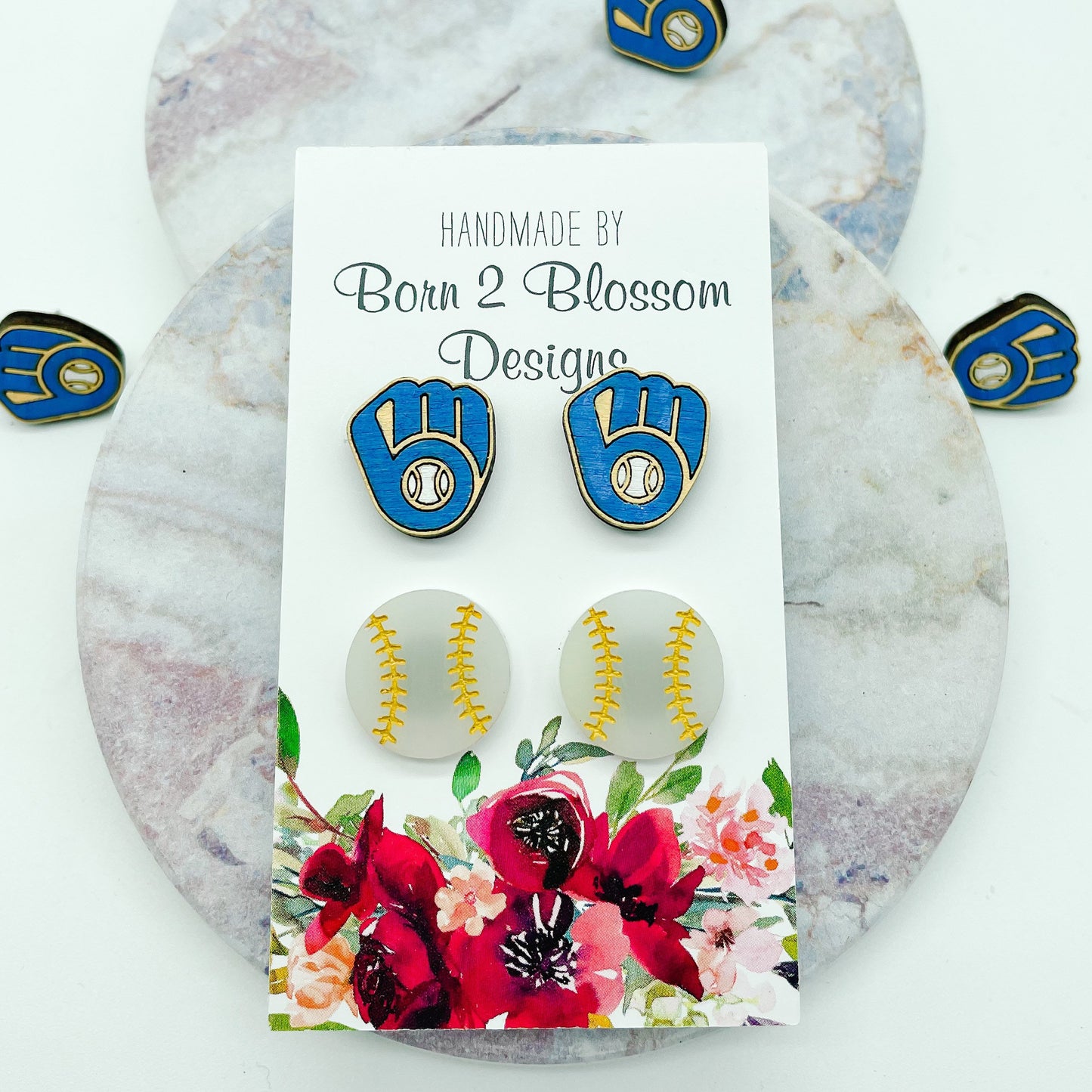Milwaukee Brewers Stud Earring Set