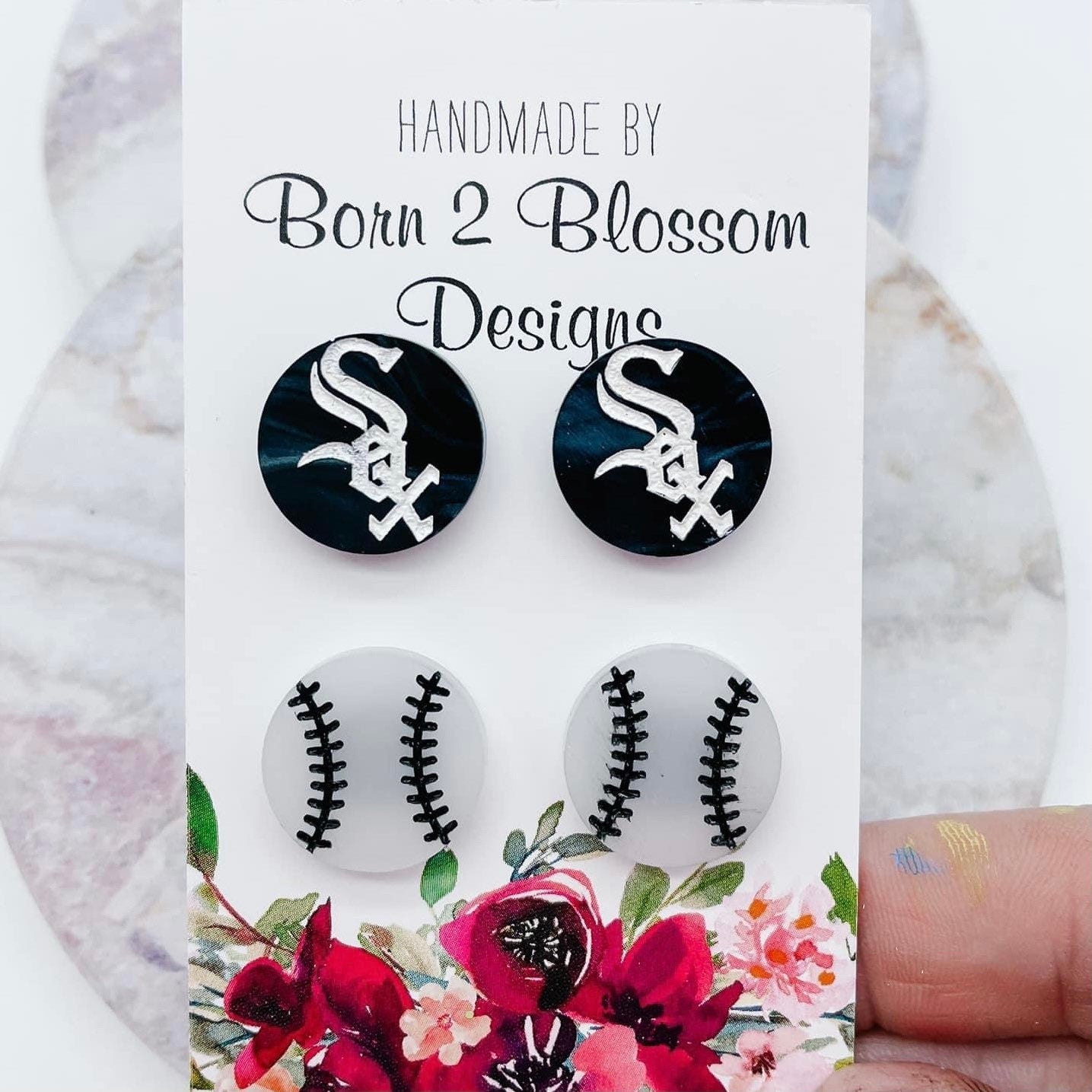 Chicago White Sox Stud Earring Set