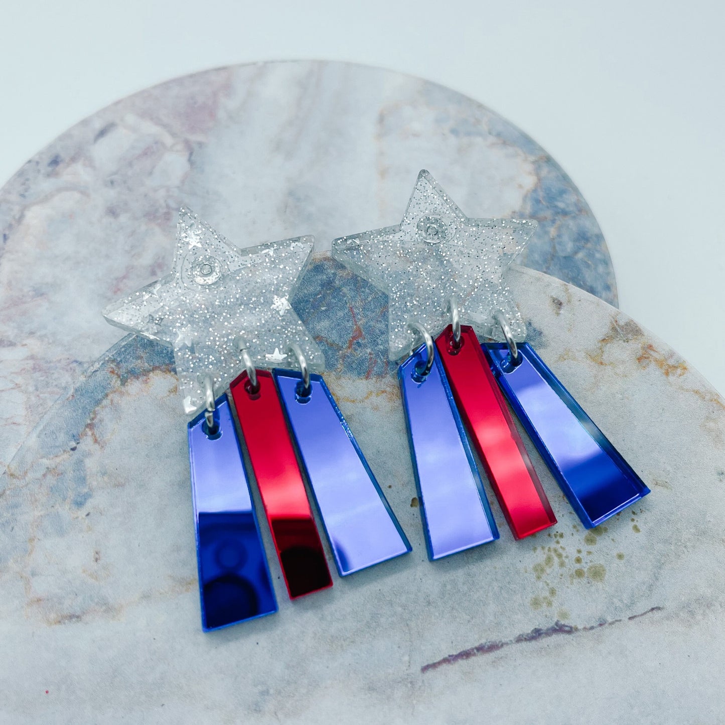 4th of July Shooting Star Dangles