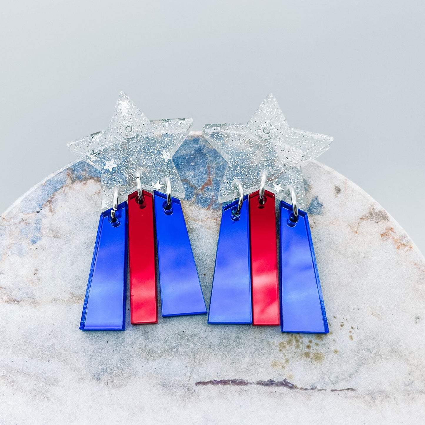 4th of July Shooting Star Dangles