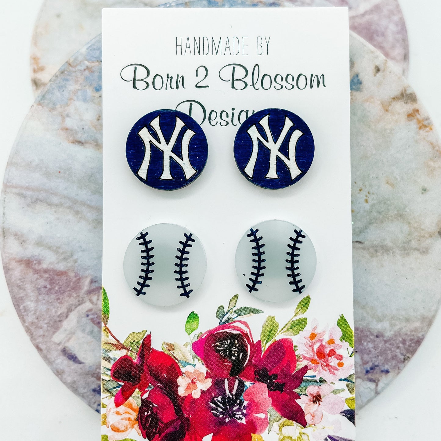 New York Yankees Stud Earring Set