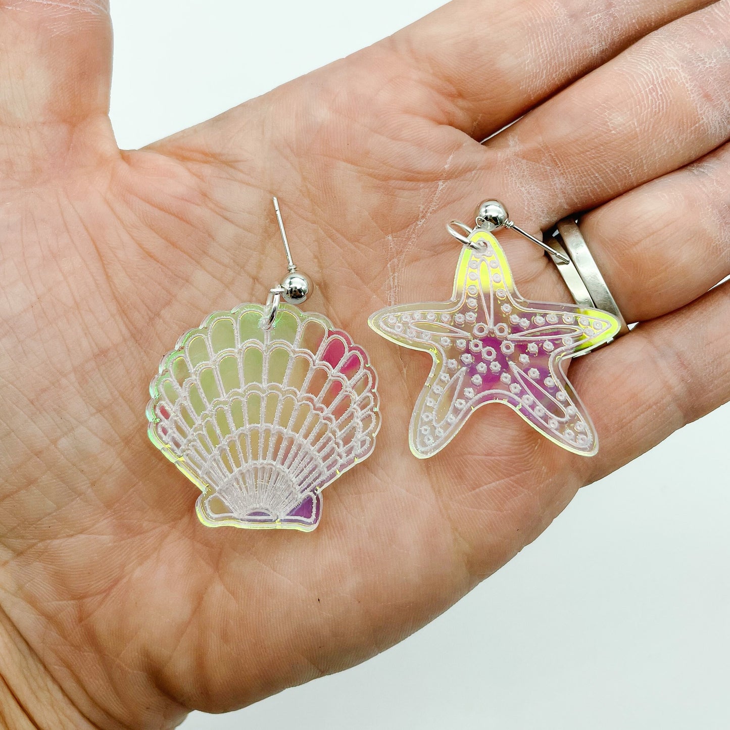 Seashell Starfish Dangles