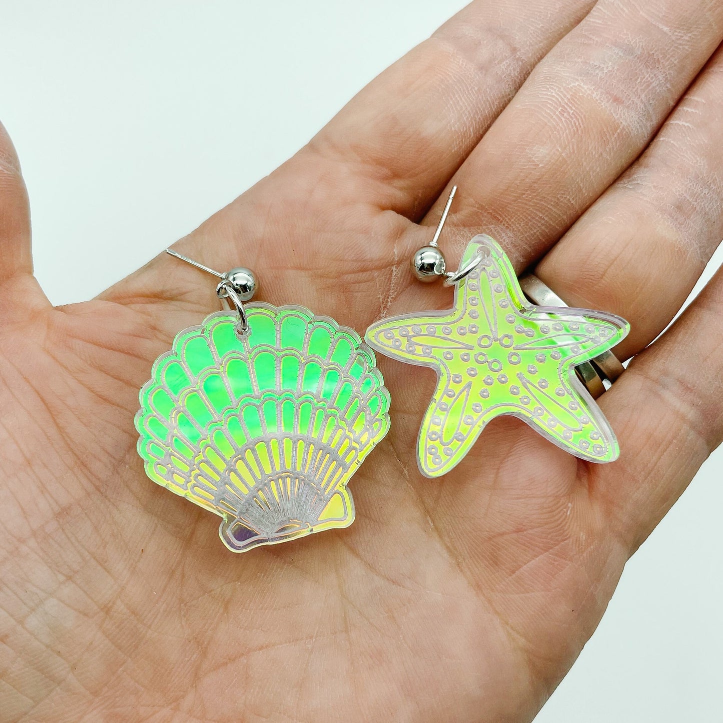 Seashell Starfish Dangles