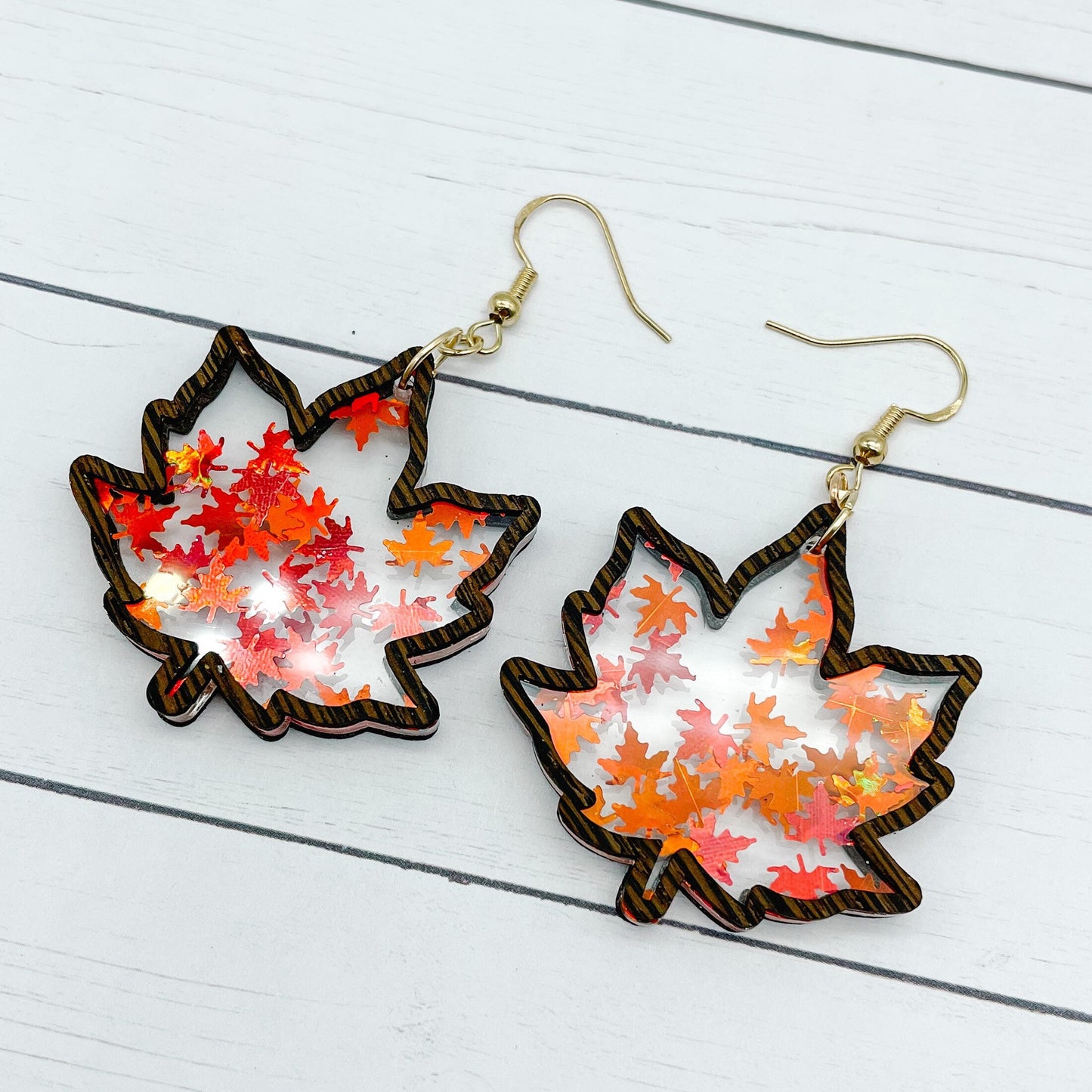 Maple Leaf Frame Dangles