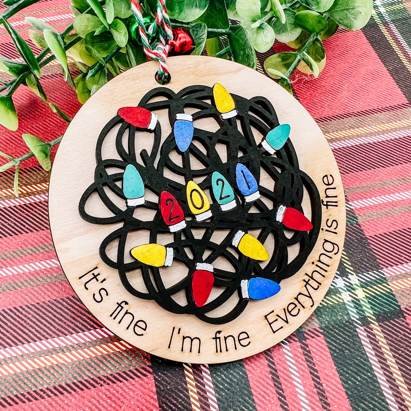 2025 Tangled Christmas Lights Ornament