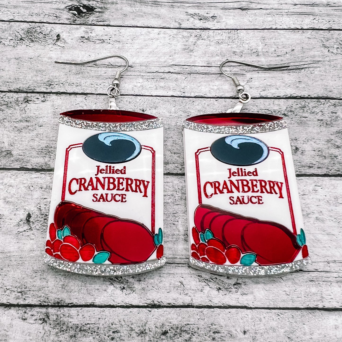 Cranberry Sauce Earrings