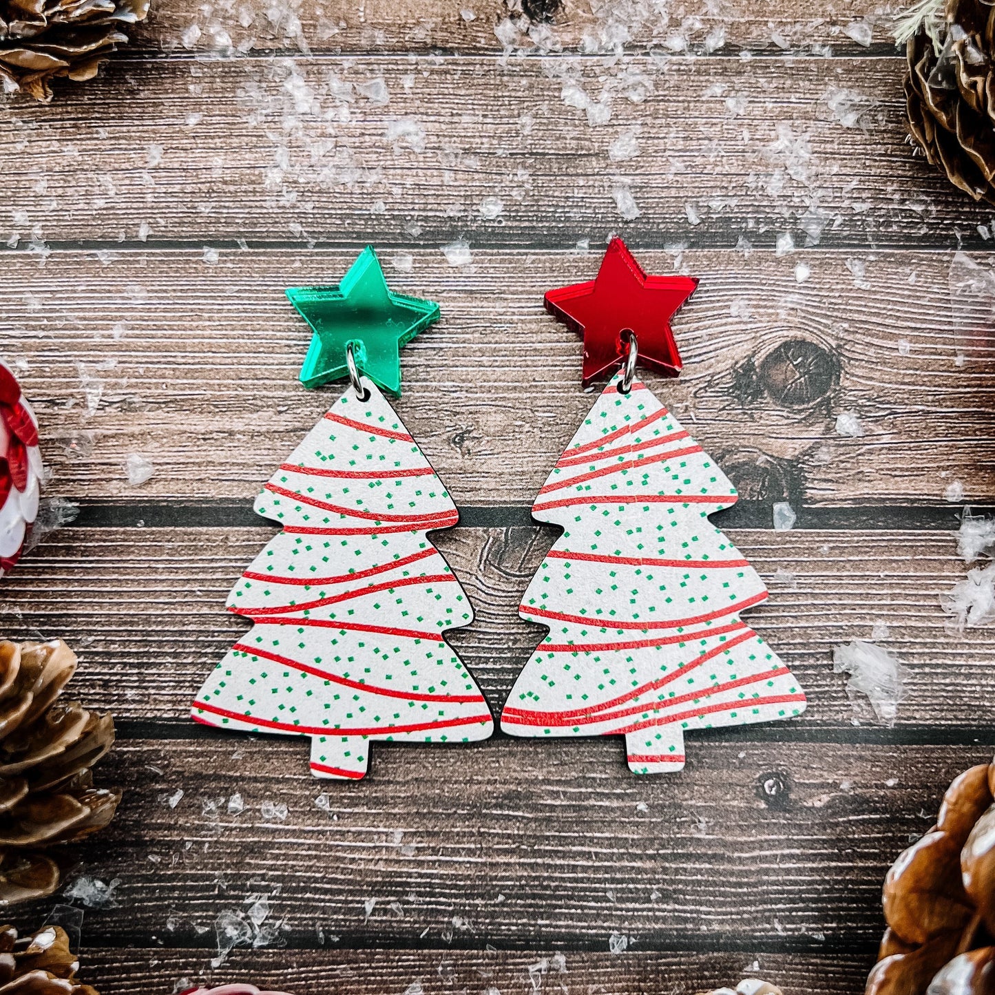 Christmas Tree Cake Dangles