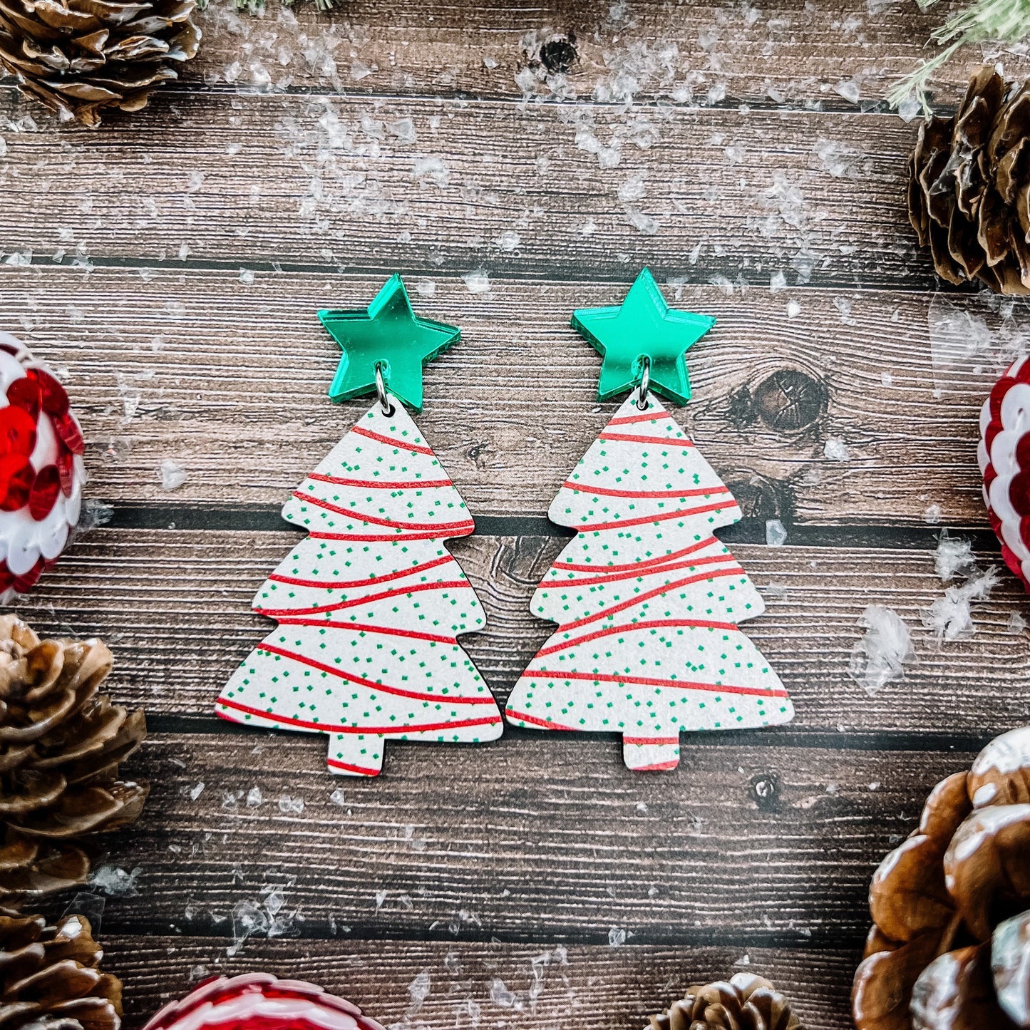Christmas Tree Cake Dangles