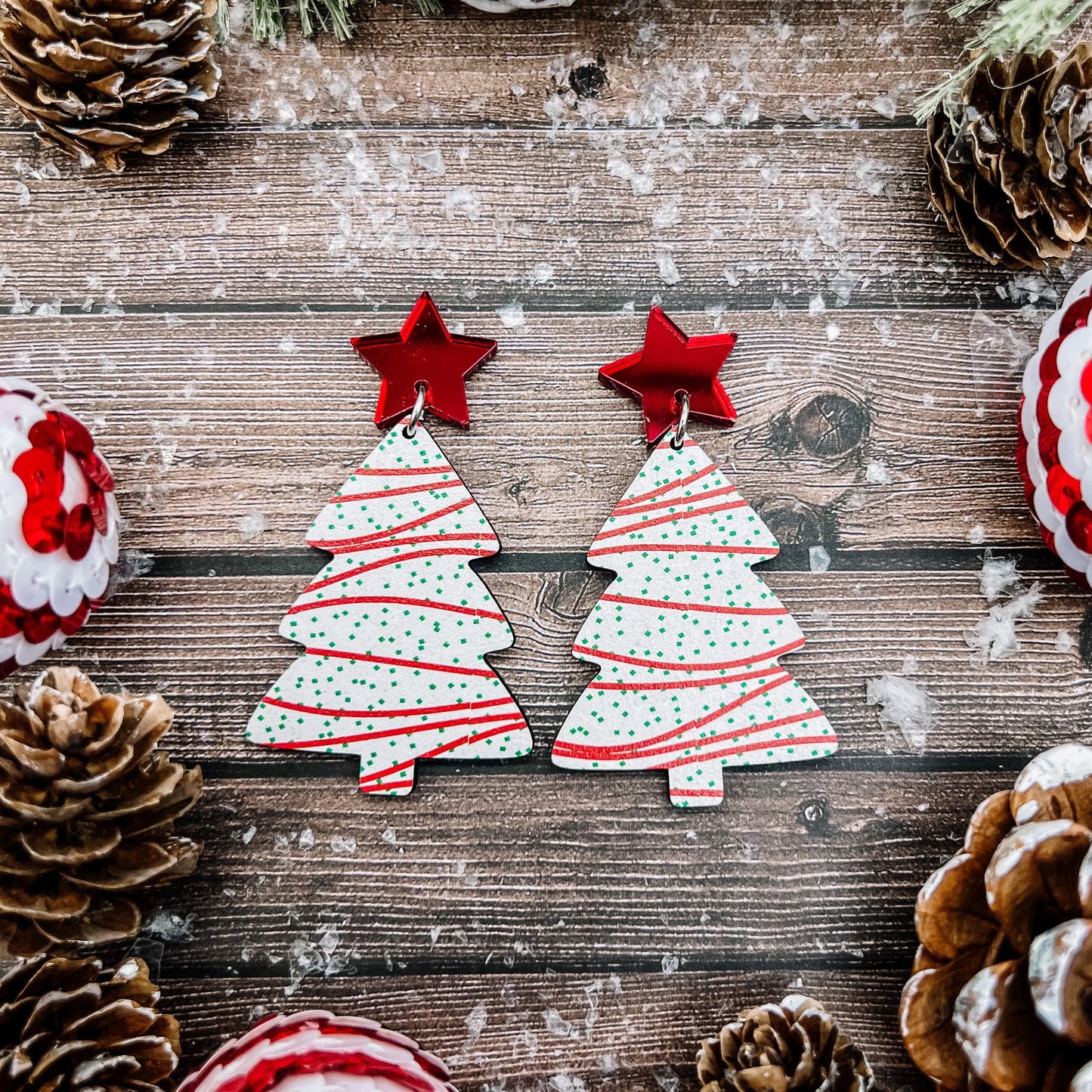 Christmas Tree Cake Dangles