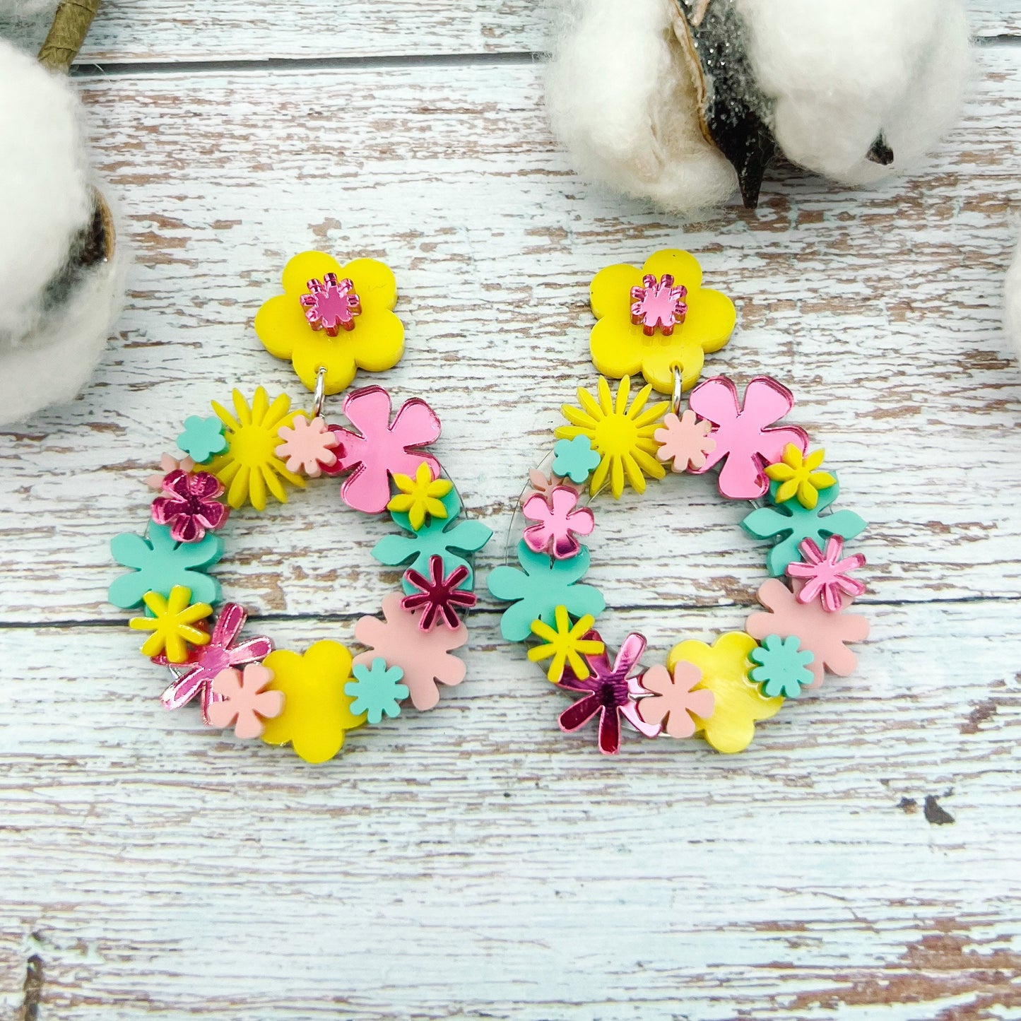 Floral Wreath Dangles II