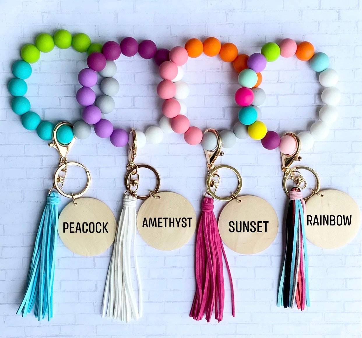 QR Code Personalized Keychain Bracelet