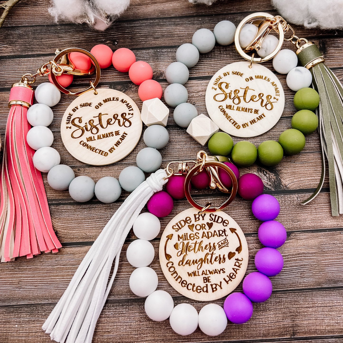 Sisters Matching Keychain