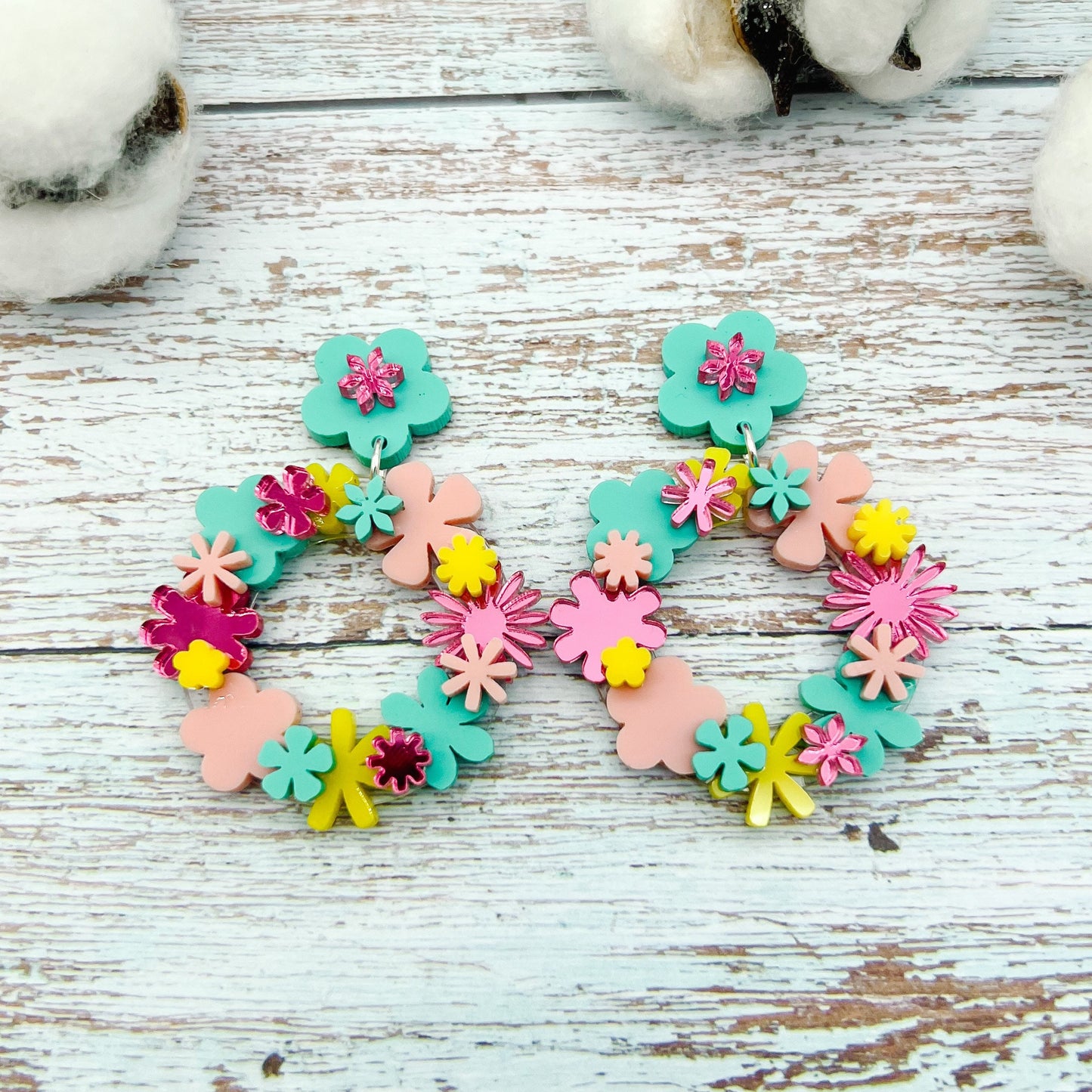 Floral Wreath Dangles II