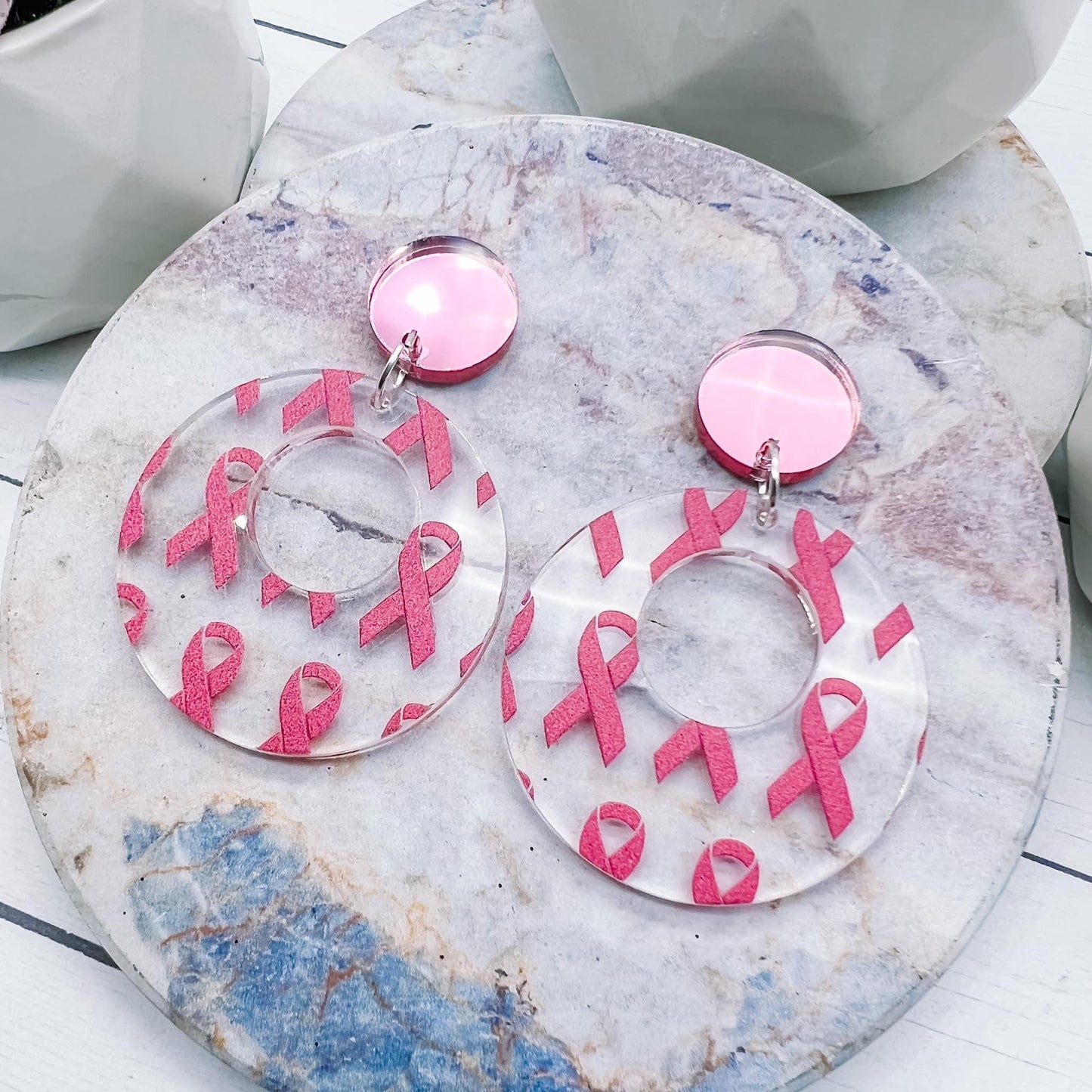 Breast Cancer Awareness Earrings