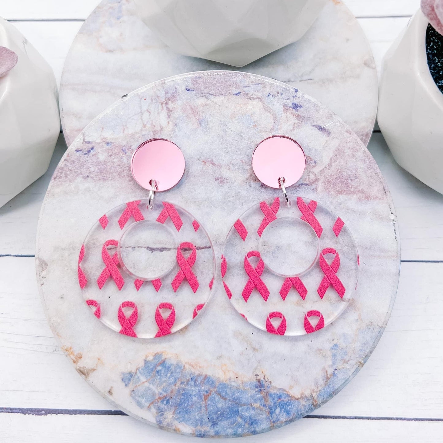Breast Cancer Awareness Earrings