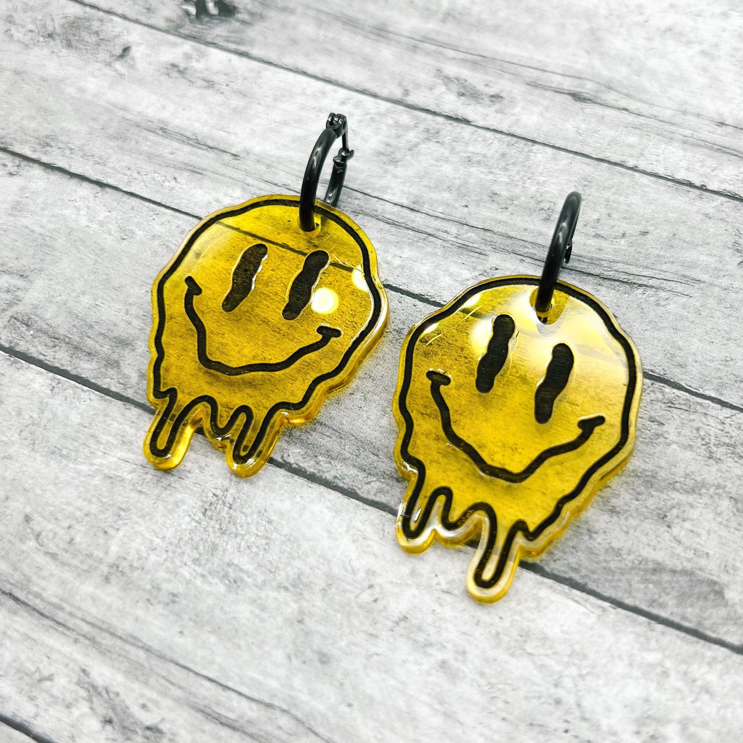 Melting Smiley Face Dangles