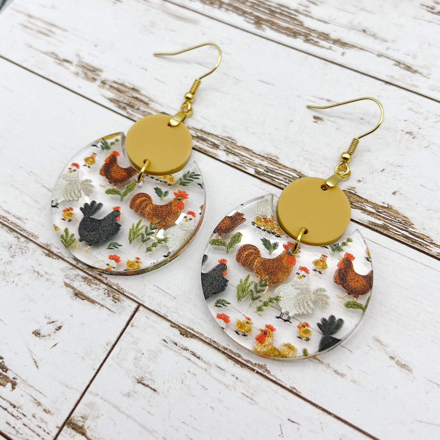 Chicken Circle Dangles