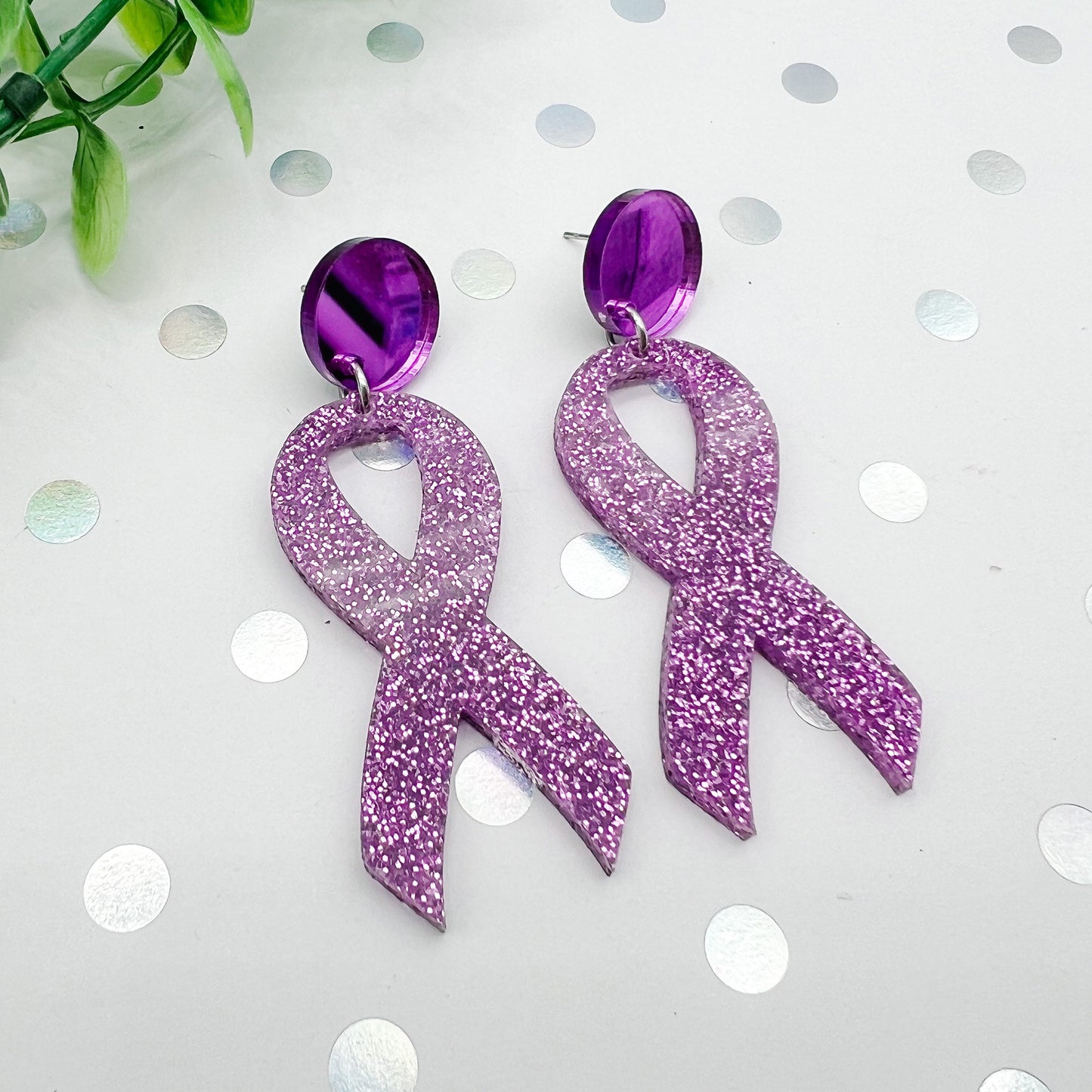 Cancer Awareness Ribbon Dangles