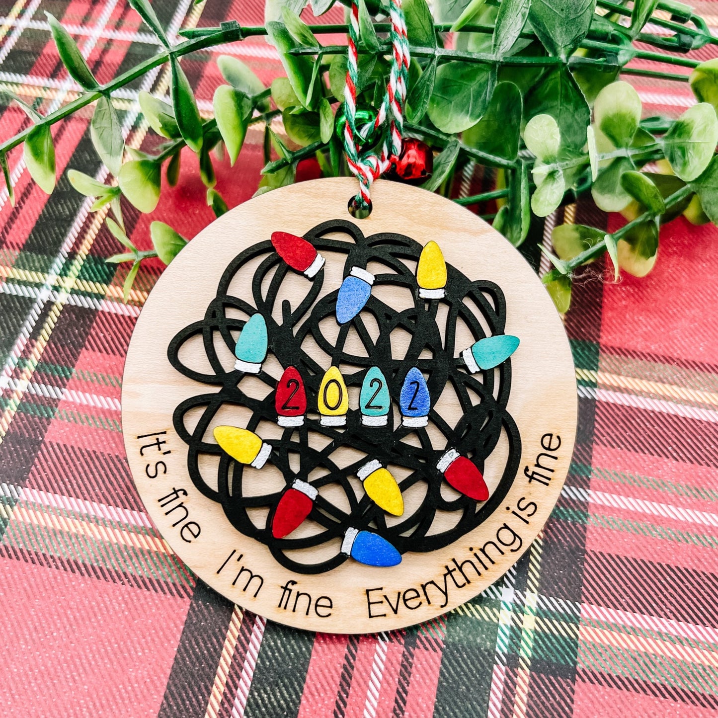 2025 Tangled Christmas Lights Ornament