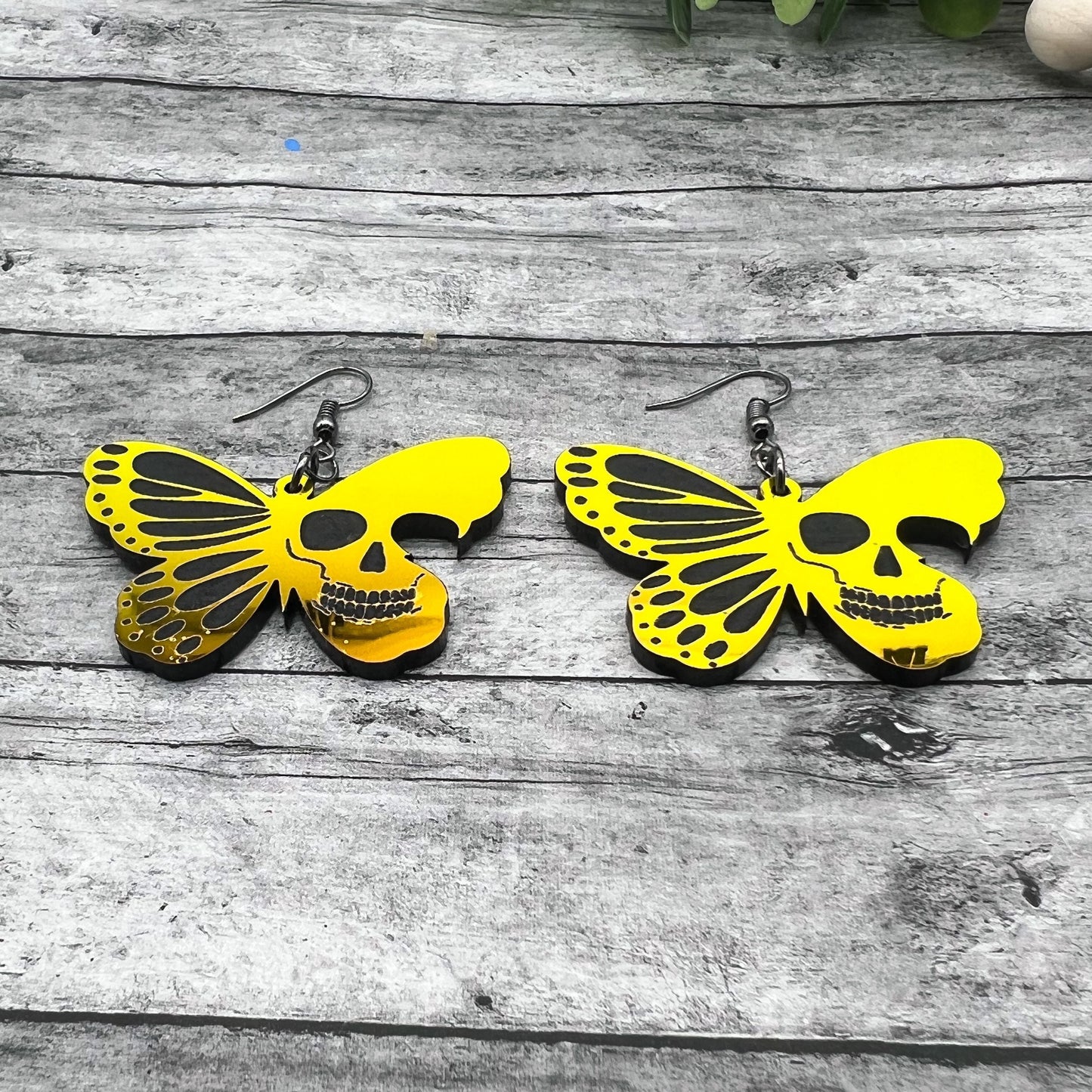 Skull Butterfly Dangles