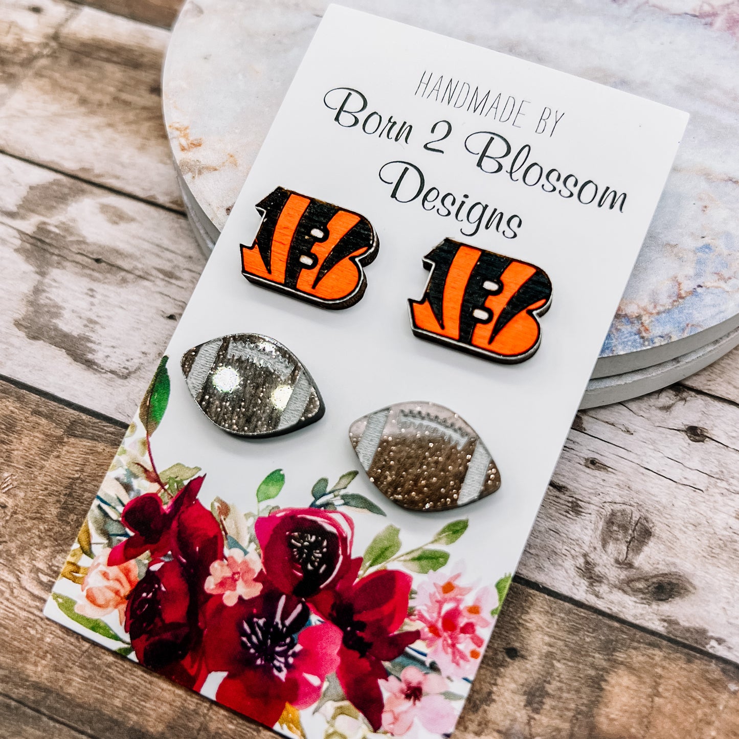 Bengals Stud Earring Set