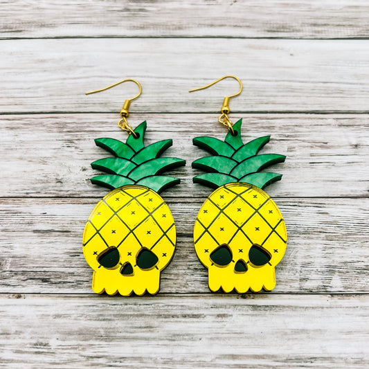 Skull Pineapple Dangles