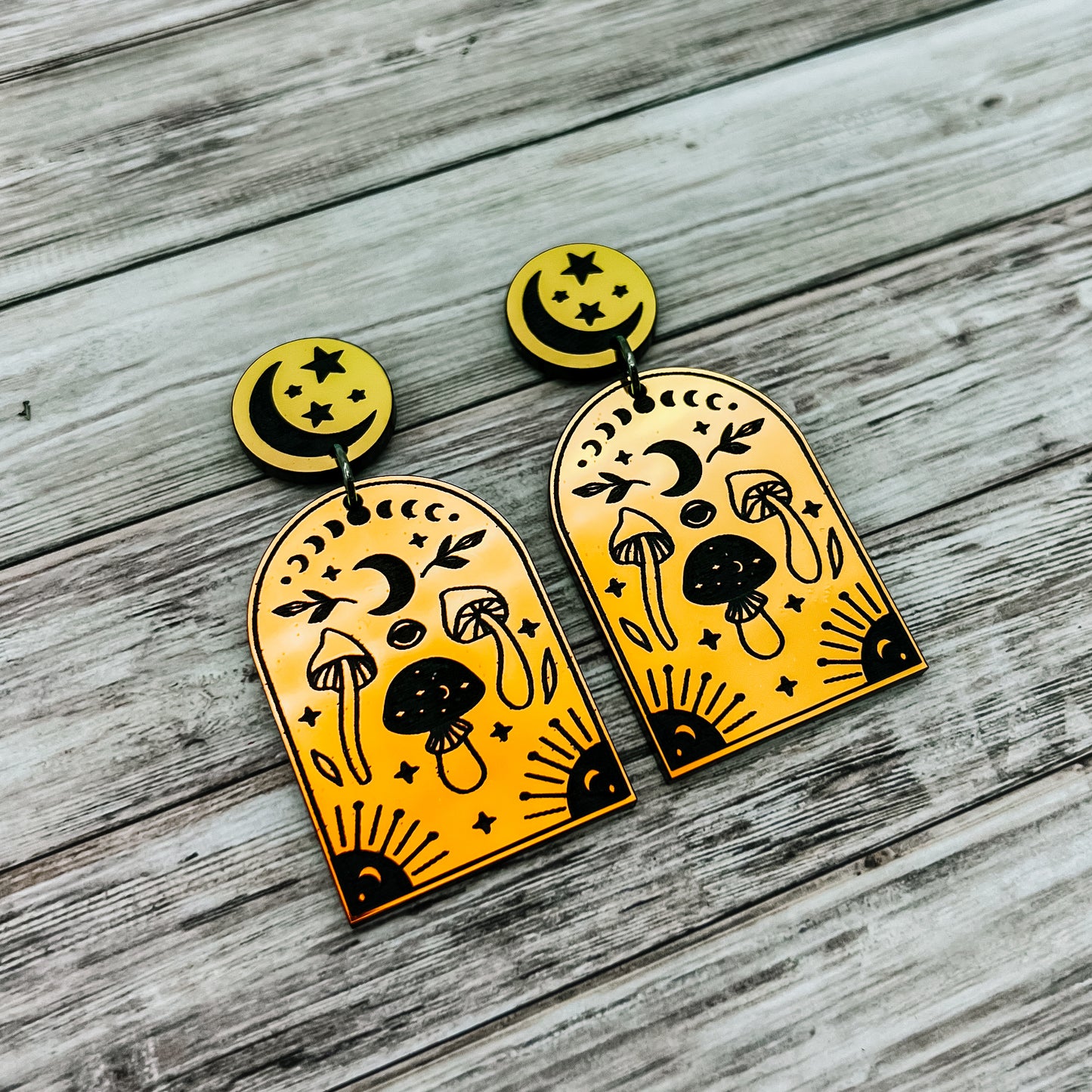 Witchy Mushroom Dangles