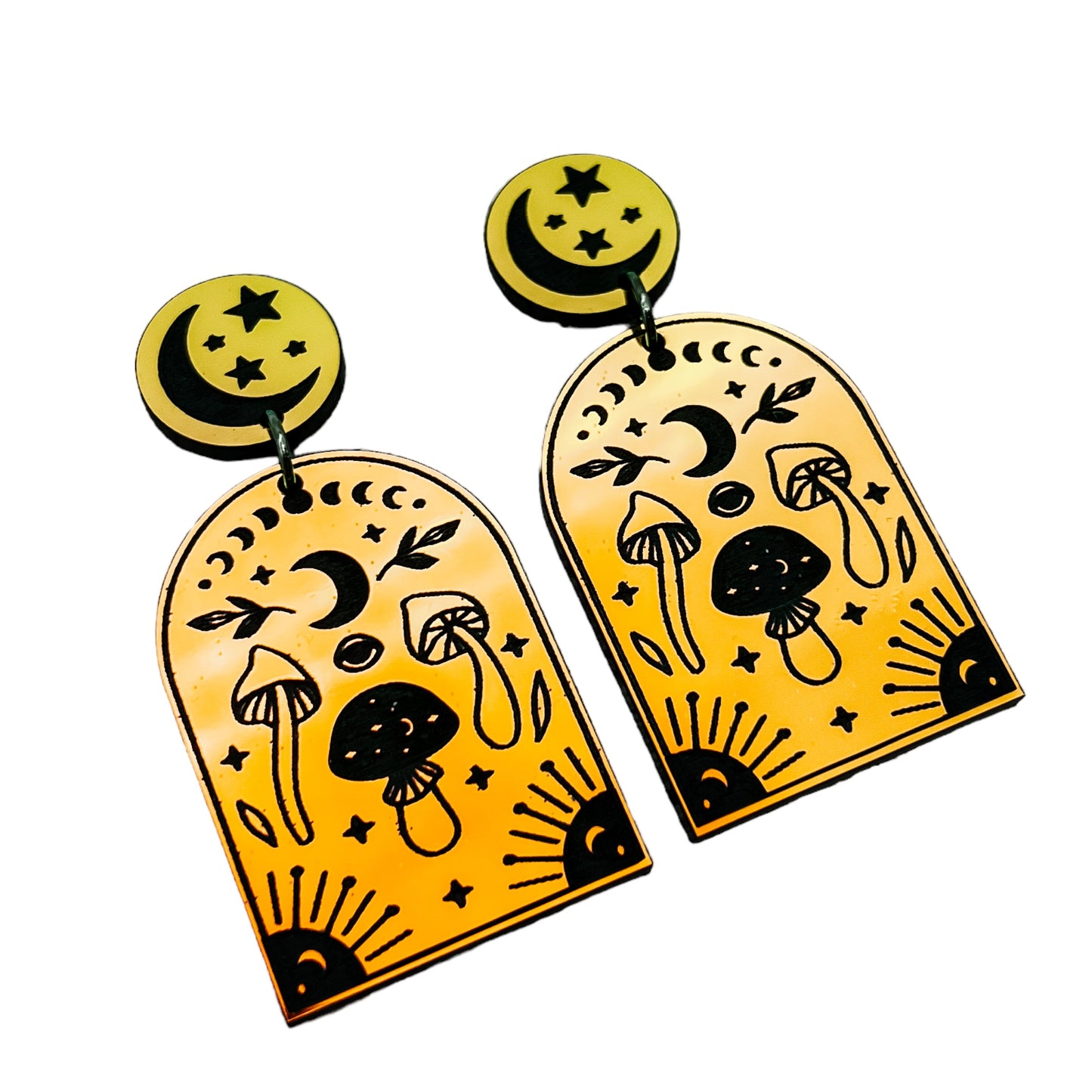 Witchy Mushroom Dangles