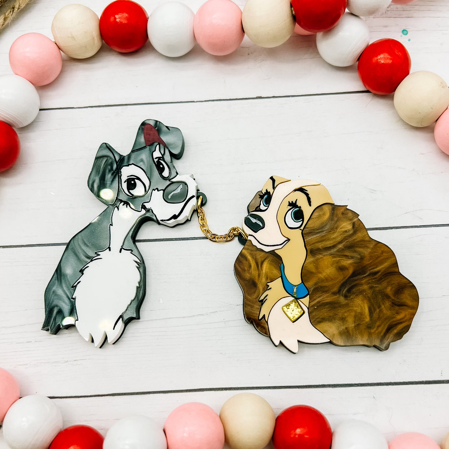 Lady & the Tramp Brooch