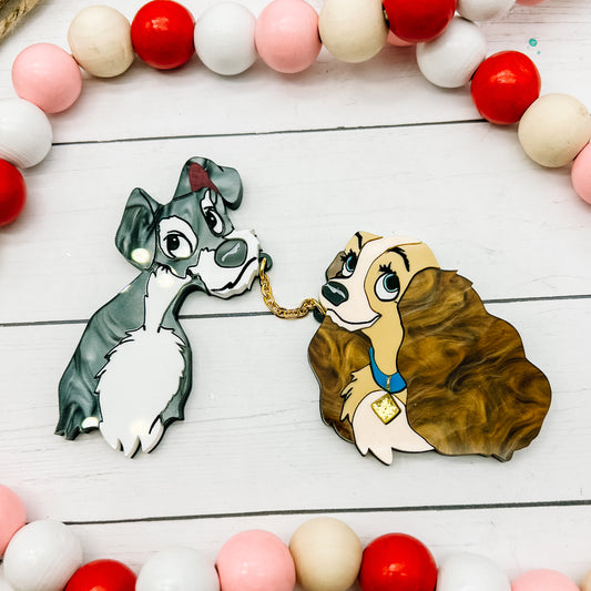 Lady & the Tramp Brooch