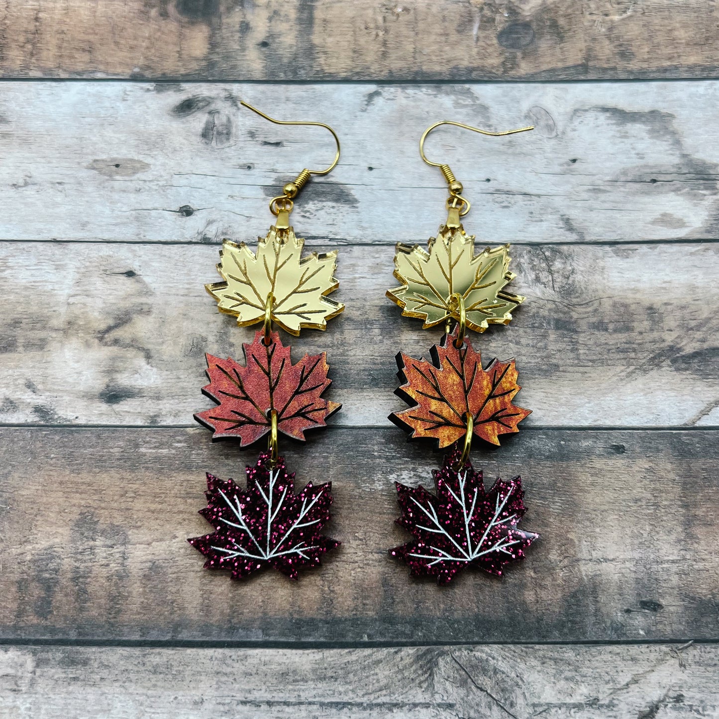 3 Maple Leaf Dangle