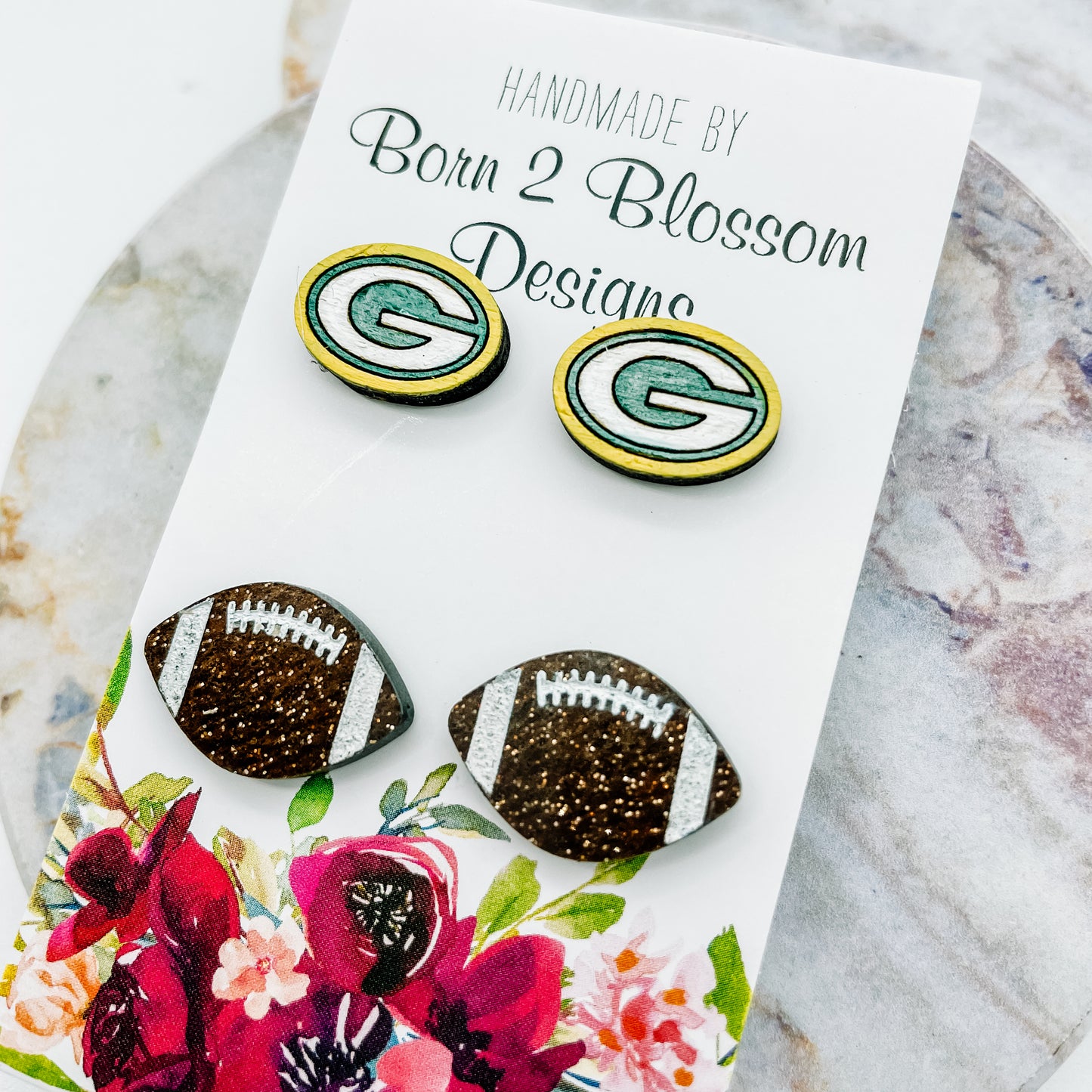 Packers Stud Earring Set