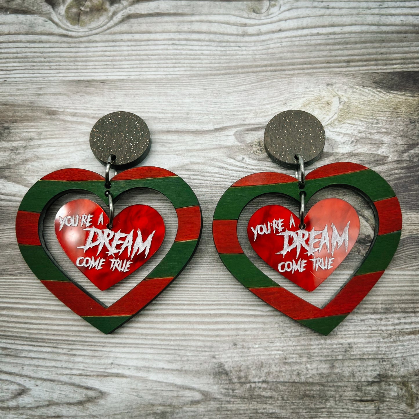 Freddy K Heart Dangles