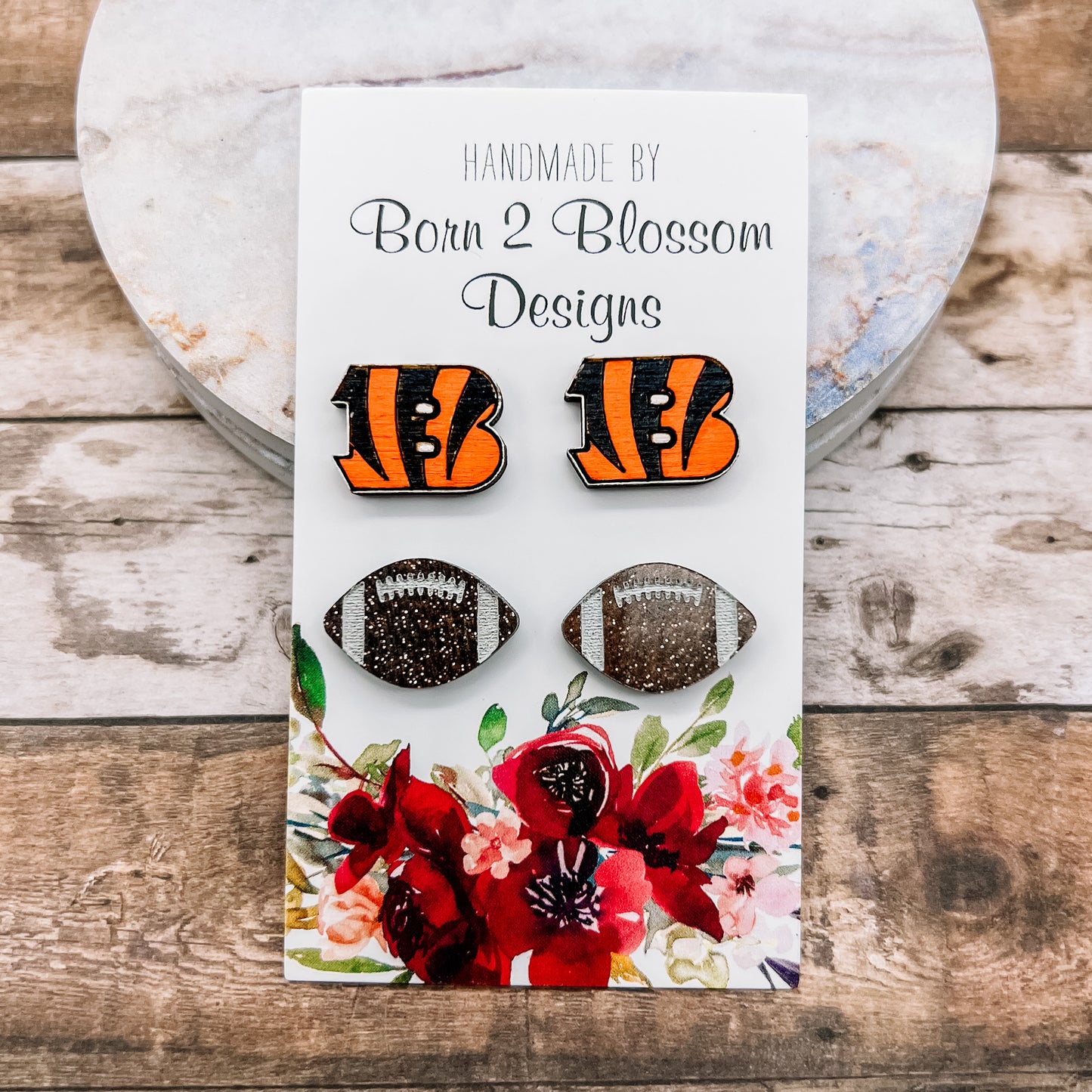 Bengals Stud Earring Set